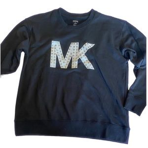 Michael kors black sweat top 26 in length size xl